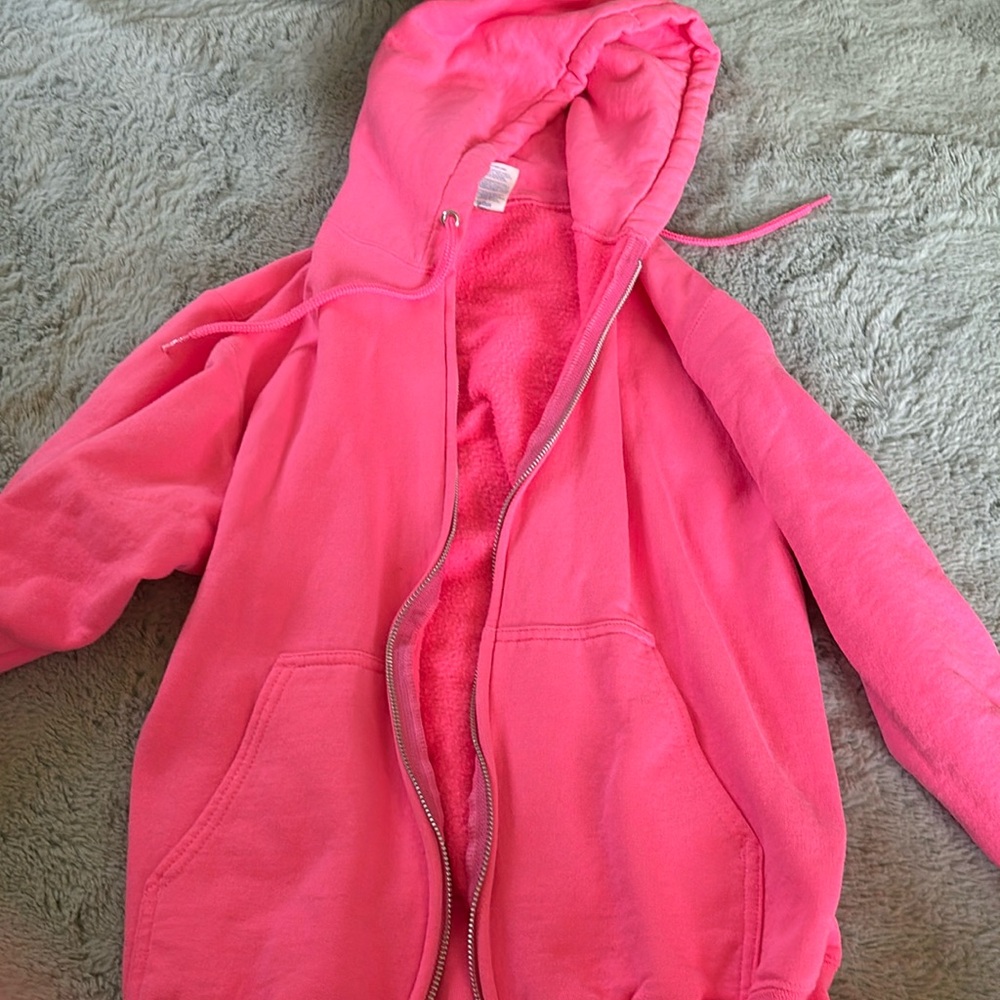 hot pink zip up